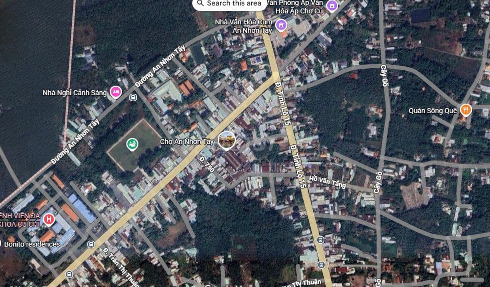 Bán đất rẻ Gần chợ An Nhơn Tây - 184m2 có 150m Tc, Mt đường lớn SHR - Ảnh 3