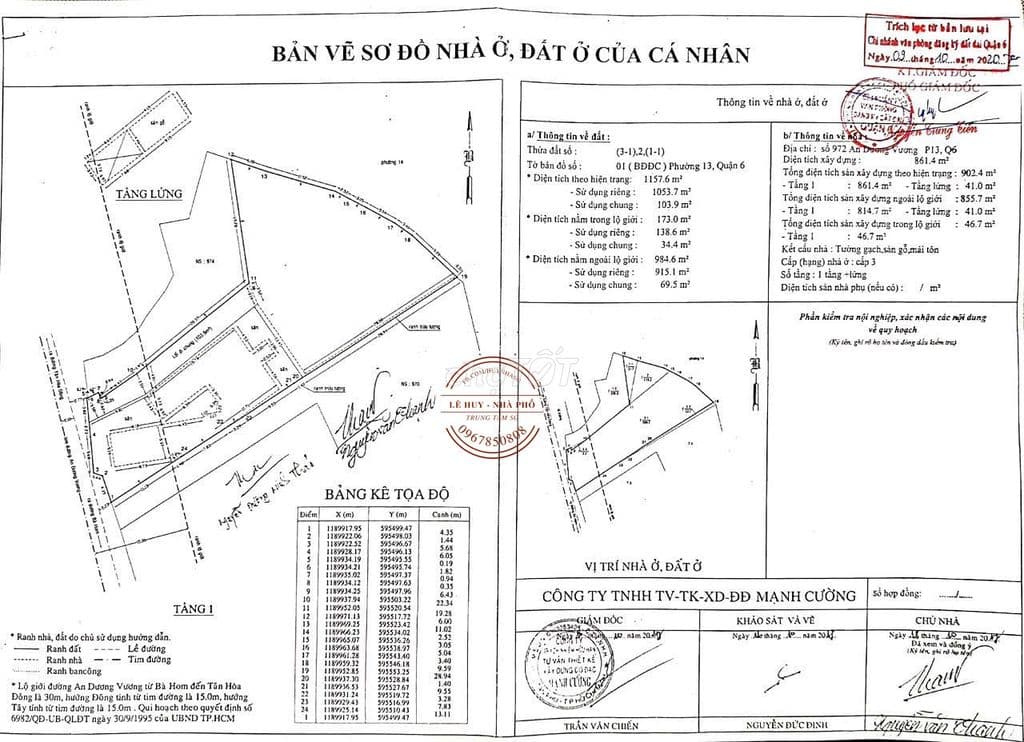 1158m2 Full đất ở - Mặt Tiền An Dương Vương, Quận 6