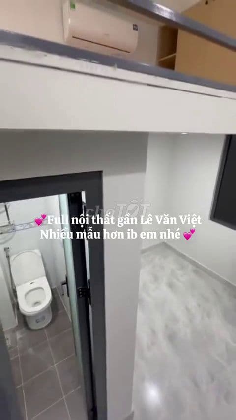 cho thuê phòng trọ Lê Văn Việt siêu nét - Ảnh 3