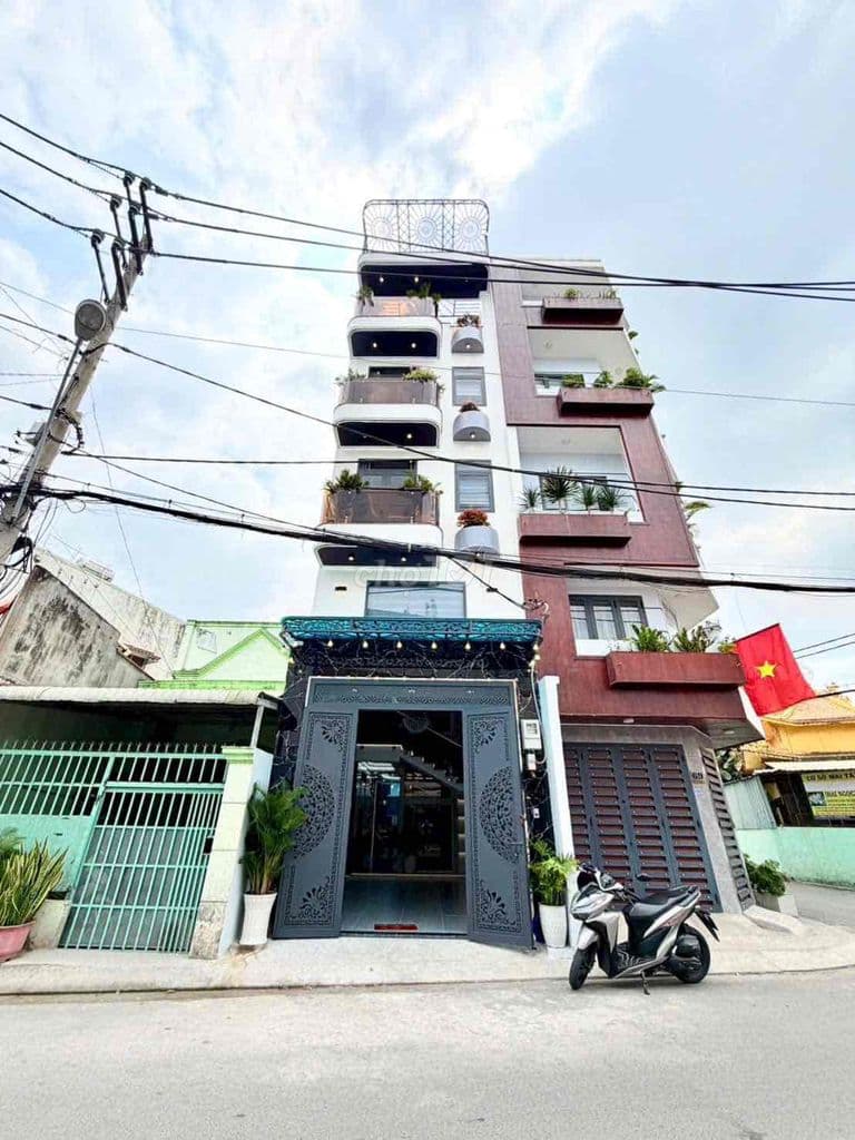 Nhà Mặt Tiền Xây Mới 5Tầng - Có Thang Máy 450KG - Full Nội Thất CaoCap