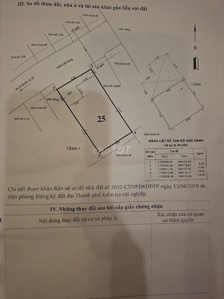 Chính chủ bán đất 120m (8x15m) xe tải, C Khu Phố 4 Trung Mỹ Tây, Q.12 - Ảnh 3