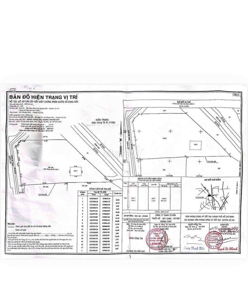 CHÍNH CHỦ CẦN BÁN ĐẤT GẦN UBND XÃ NHUẬN ĐỨC 8812m2 CÓ 300m THỔ CƯ