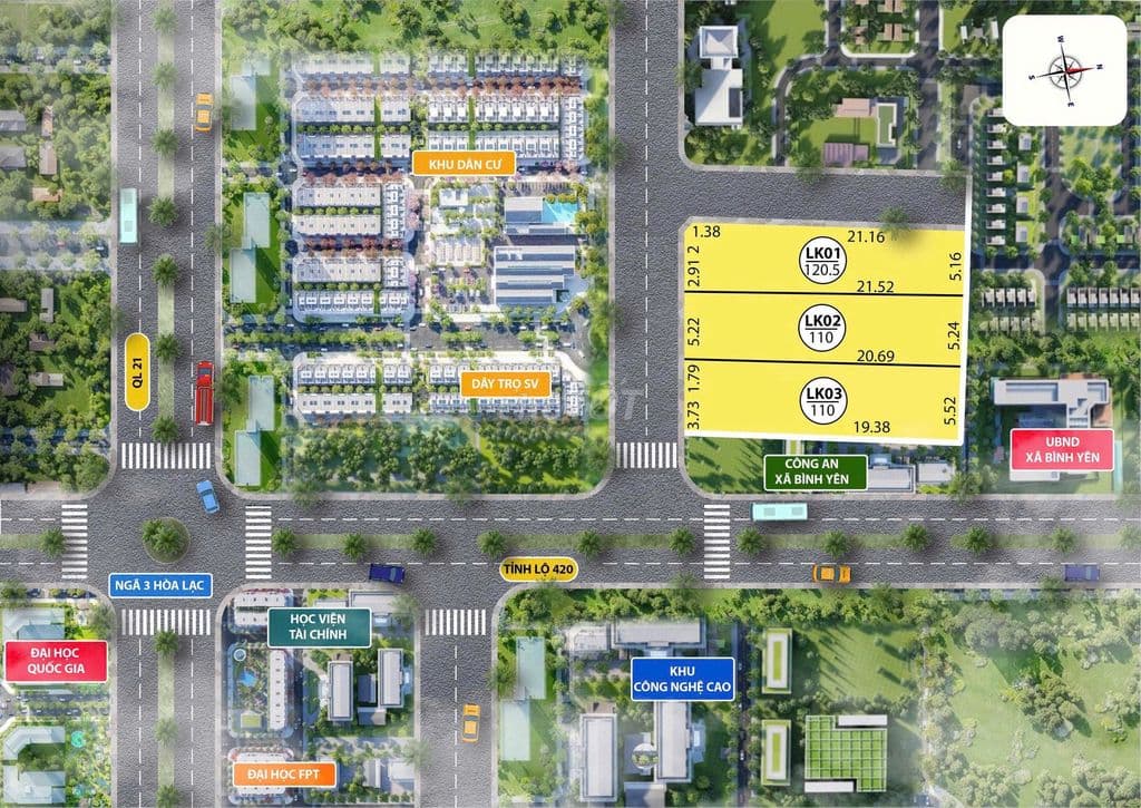 Chủ cần tiền bán rẻ lô đất đất sau UB Hạ Bằng, sát TL 420, CNC, FPT... - Ảnh 3