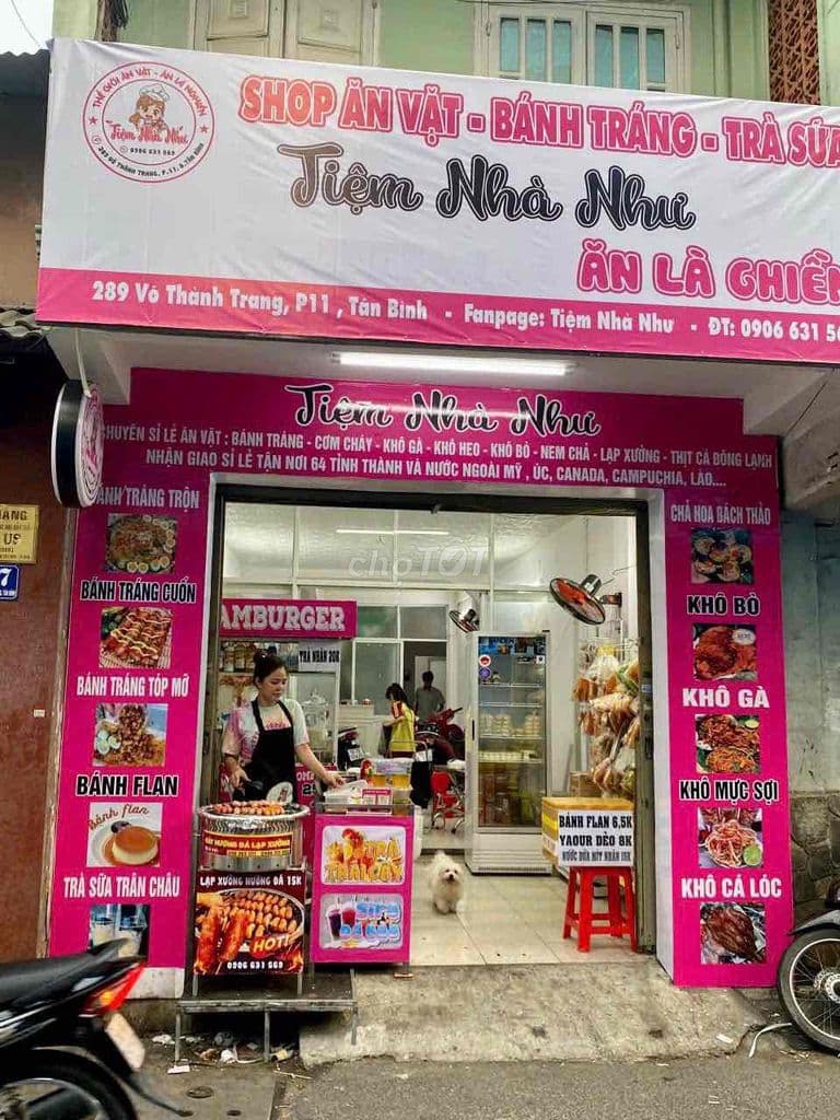 Cần sang gấp tiệm ăn vặt đối diện trường học Tân Bình