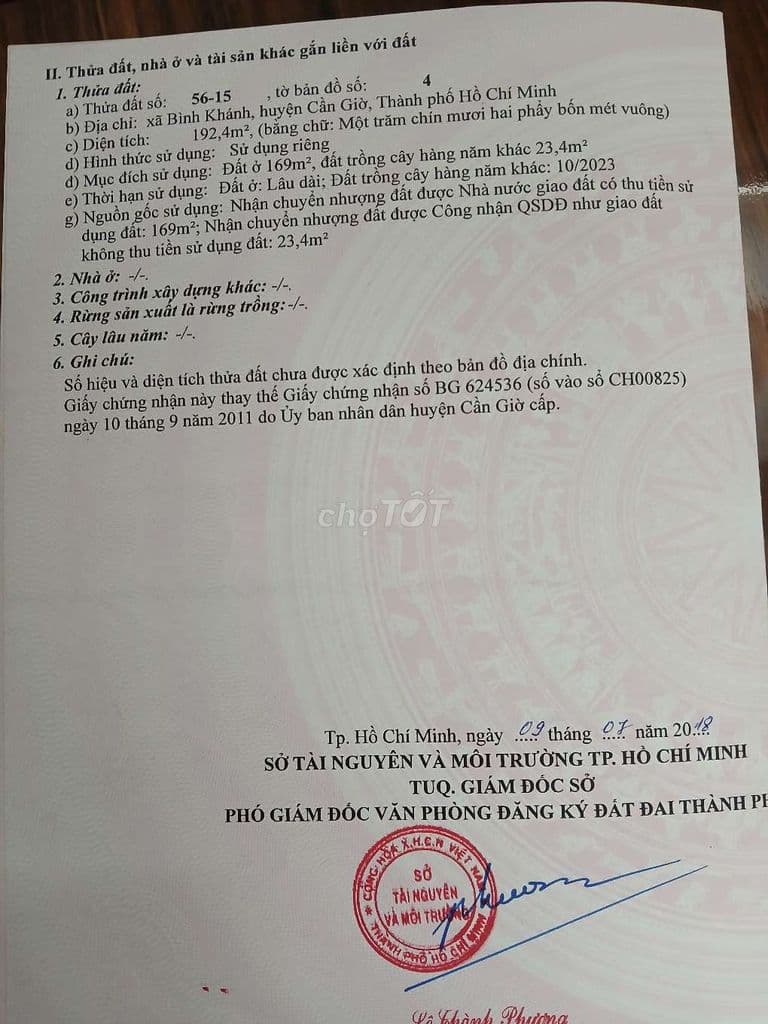 Đất 7,5x26m gần phà Bình Khánh,chợ,chùa trường học thích hợp xây nhà