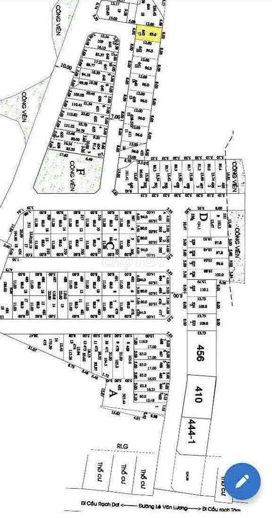 Chính Chủ cần Bán Gấp 02 Nền KDC Rạch Tôm-Lê Văn Lương. Sổ - Ảnh 2