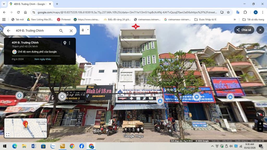 Mặt tiền kinh doanh Trường Chinh bán 5 tầng + 1 lửng, 12 PN