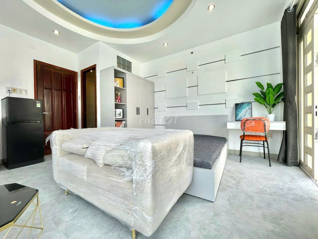 Thuê căn hộ ban công 38m2 có máy giặt riêng gần chợ Bà Chiểu, Q1, Q3 - Ảnh 3