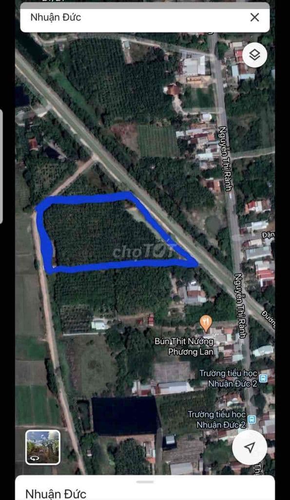 CHÍNH CHỦ CẦN BÁN ĐẤT GẦN UBND XÃ NHUẬN ĐỨC 8812m2 CÓ 300m THỔ CƯ - Ảnh 3