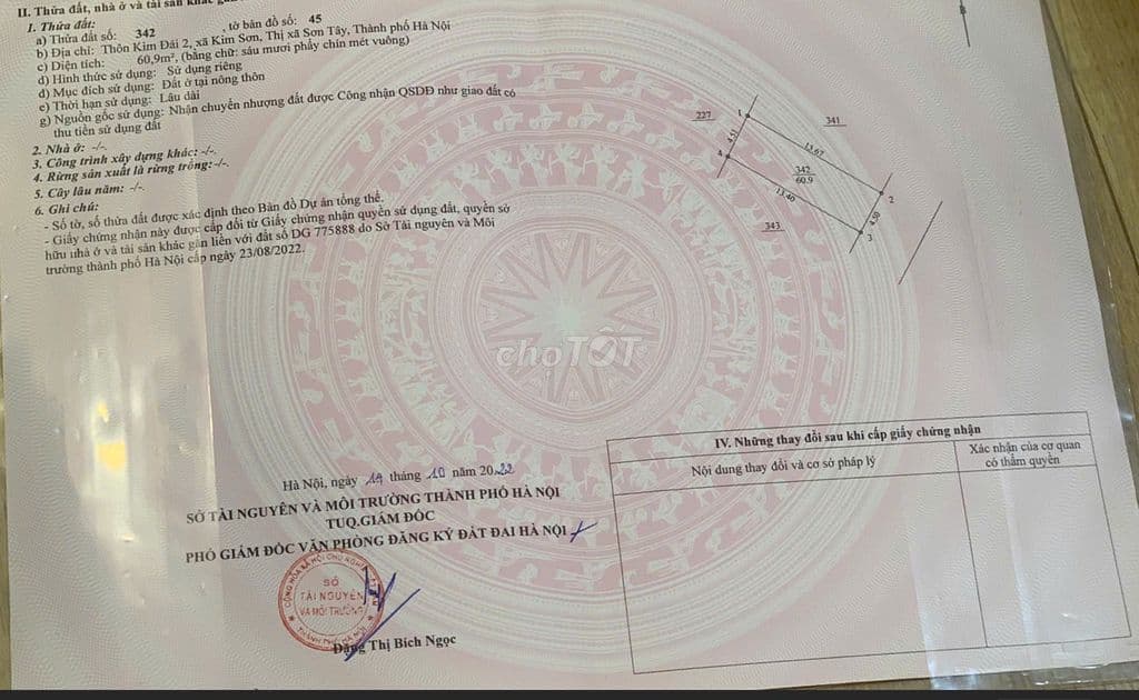 Bán đất Full Thổ Cư