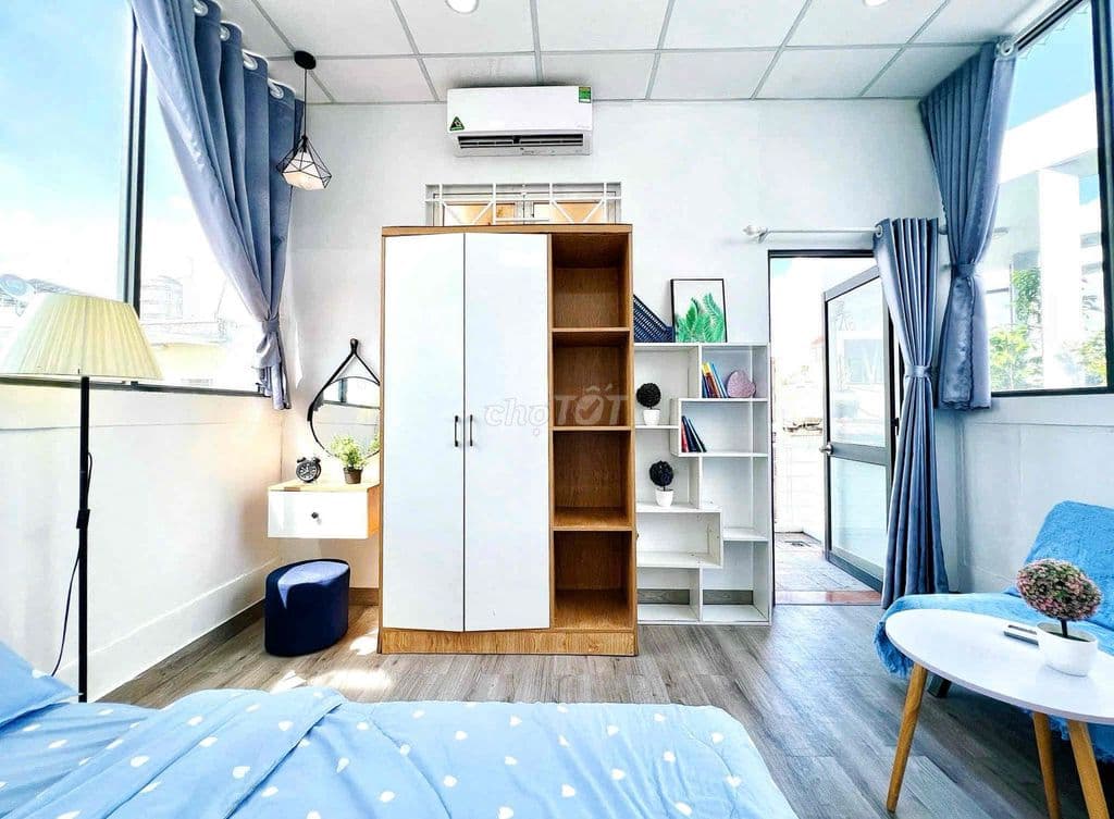 CHO THUÊ CĂN HỘ DV 2 PHÒNG NGỦ - 2 BAN CÔNG - RỘNG 50m2 FULL NỘI THẤT - Ảnh 2