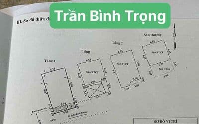 18 tỷ cho 4 tầng ngang 5.85 nở hậu Trần Bình Trọng