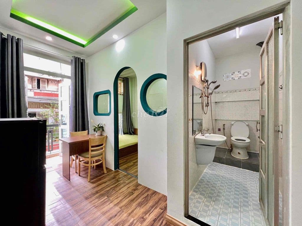 TRỐNG SẴN 1PN BAN CÔNG FULL NỘI THẤT GIÁP Q10, GẦN ĐẠI HỌC BÁCH KHOA - Ảnh 3