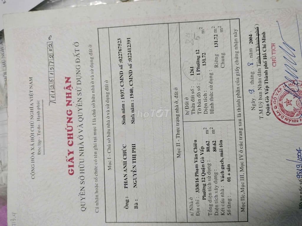 Nhà đẹp Gò Vấp diện tích đất 139m2