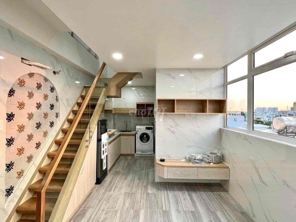 Cho thuê duplex cao cấp ngay hậu giang - nguyễn văn luông ban công