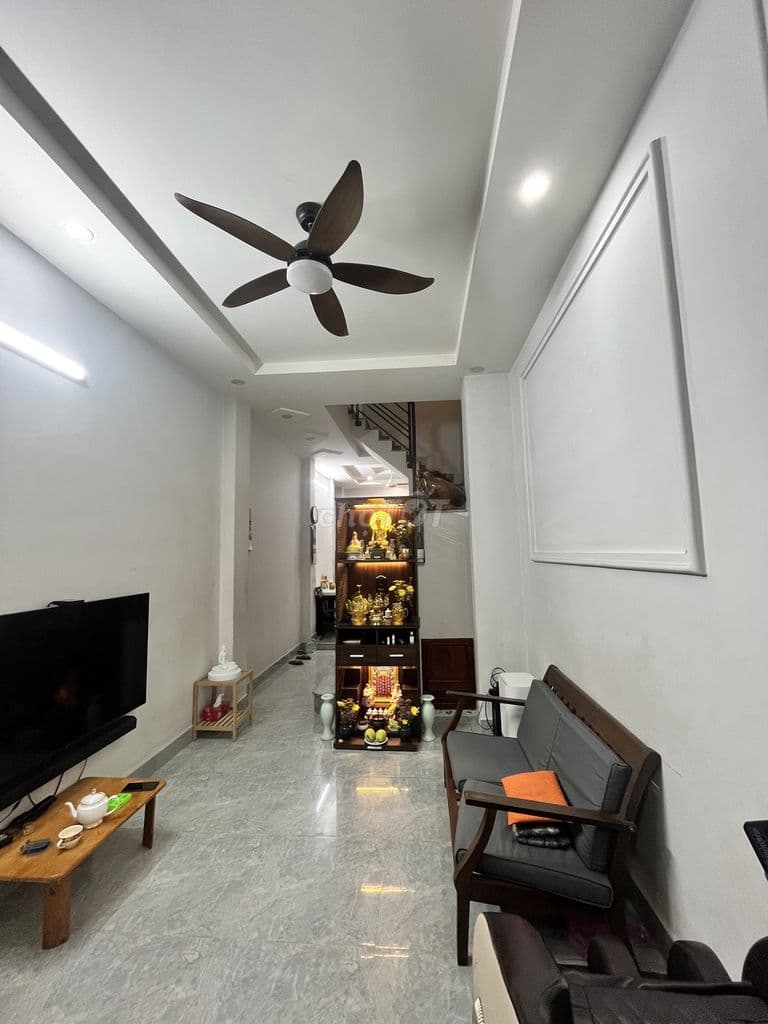 TÂY THẠNH, TÂN PHÚ - NHÀ MỚI 2 TẦNG 1 TRỆT, NỞ HẬU - 4PN 4WC