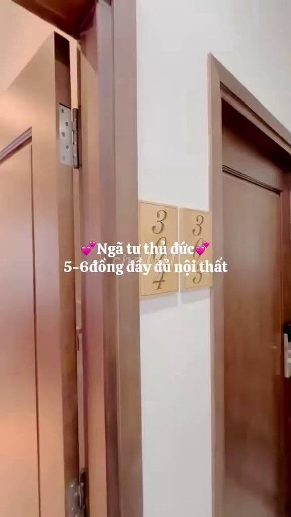 cho thuê căn hộ dịch vụ Ngã tư Thủ Đức đầy đủ nội thất giá 5-6tr