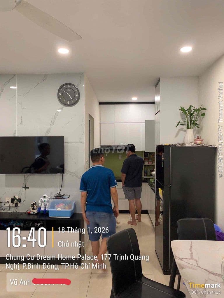 Xuống ở biệt thự bán căn 2pn 2wc cc Dream Home Palace Q8 full nội thất