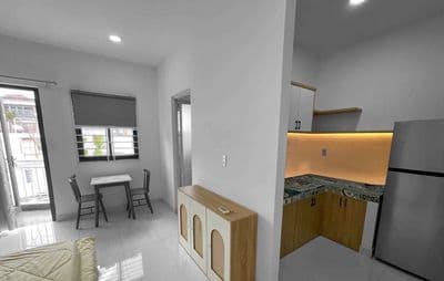 NGÃ TƯ PHÚ NHUÂN-CĂN HỘ 1 PHÒNG NGỦ-BAN CÔNG-TÁCH BẾP-35M2-FULL NT