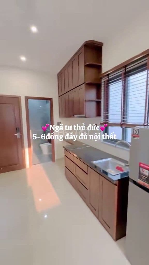 cho thuê căn hộ dịch vụ Ngã tư Thủ Đức đầy đủ nội thất giá 5-6tr - Ảnh 3