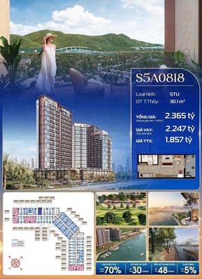 Bán căn hộ 1 phòng ngủ Sun và peni