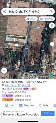 ĐẤT PHÚ MỸ CẦN BÁN 4000m2, 5000m2 8000m2, 1ha, 2ha,6ha làm kho bãi SX