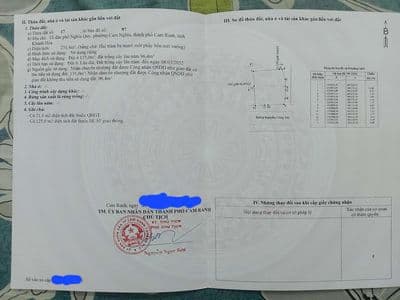 Đất chính chủ p Cam Nghĩa, Cam Ranh, bán hoặc cho thuê
