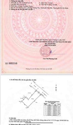 Bán Lô Đất Đường Oto Phường Trường Thọ Tp Thủ Đức 172m2 Ngang 7,2m