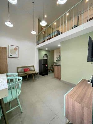 Cho thuê căn hộ duplex gác cao - điện biên phủ quận 10 - đầy đủ nt