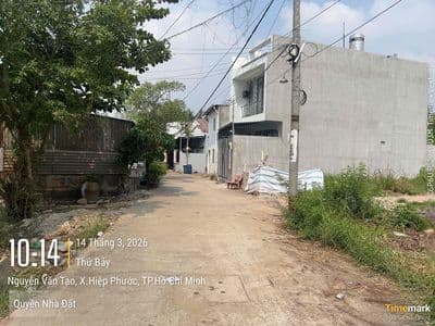 Đất thổ cư đường Nguyễn Văn Tạo, Long Thới