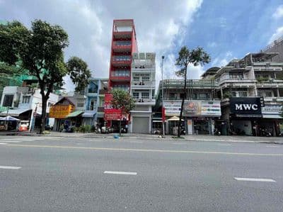 cho thuê nhà mặt tiền đường Hậu Giang 4 x 30m ( nở hậu 9,6m )