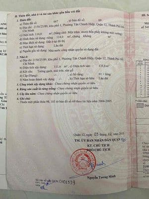 Chinh chu Bán gấp nhà sát công viên phần mềm quang trung