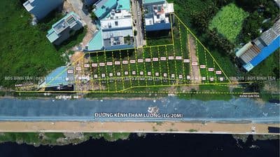 Đất Đầu Tư Mặt Tiền Đường 20m Kênh Tham Lương 83m2 Giá Tốt 5,7 Tỷ SHR