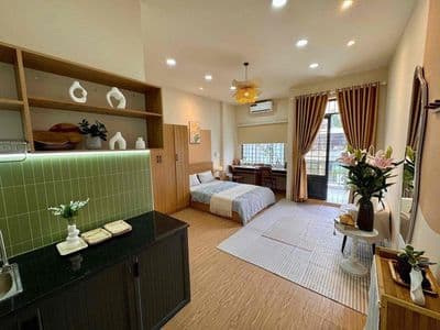 Căn hộ dv_giá rẻ_full nội thất_ban công_thoáng_an ninh_mã lò_hl2