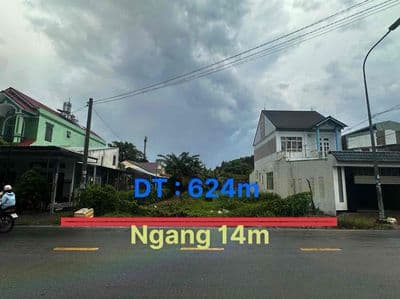 Bán đất mặt tiền ngang 14m đường nhựa thông bình nhâm thuận an