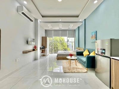 Chdv 1 phòng ngủ 28-40m2 cửa sổ view kính / full nt / etown cộng hoà
