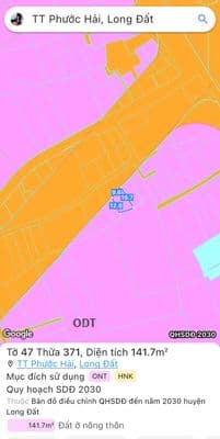 Bán đất tặng nhà mới, mặt tiền đường ven biển 42m, gần biển Phước Hải