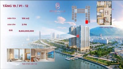 Căn góc hoa hậu 3PN siêu hiếm view sông Hàn, ngắm pháo hoa cực đỉnh !