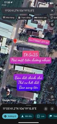 Bán Đất 2 Mặt Tiền Đườg Nhựa Bàu Sen P. Gò Dầu, Tây Ninh