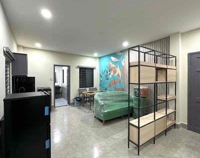 Cho thuê căn hộ trần phú 50m2 full nội thất lộ oto giá 5tr