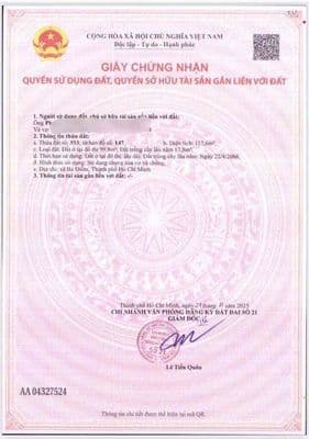 BÁN ĐẤT GIÁ F0 5x24 SỔ RIÊNG SẴN SAU CHỢ XTT