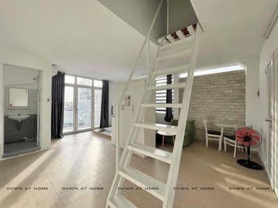 Căn hộ duplex 2pn-studio ban công siêu rộng ngay chợ hoàng hoa thám