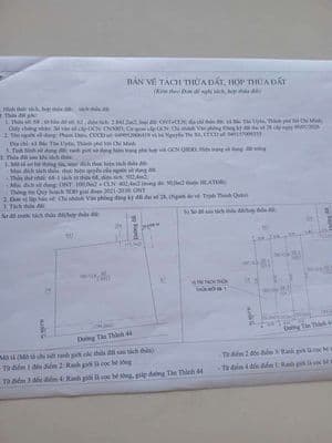 Bán dất đường Tân thành 44, Bắc tân uyên, 520m2 (tc 100m2)