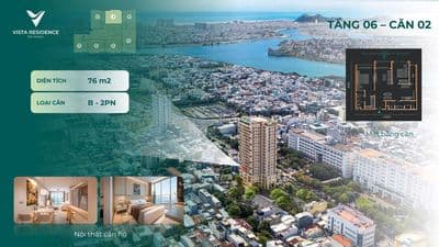 Căn góc 2 ngủ –view sông hàn – dự án đã bàn giao the vista