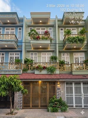 Bán Nhà Dĩ An ngay KCN Tân Đông Hiệp B Phú Mỹ Hiệp, 3 tầng, 4.3 Tỷ