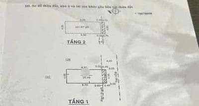 NHÀ 4m 10m, 2 tầng sát chợ Tân Trụ, hẻm thông, 4 tỷ 3