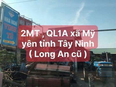 Đất thổ măt tiền quốc lộ 1A góc 2 măt tiền full thổ cư 1148m