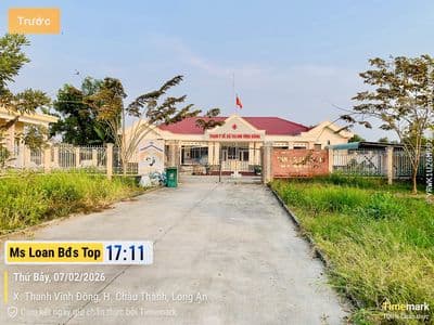 Bán đất thổ cư 124,4m² Thanh Vĩnh Đông, Châu Thành, Long An
