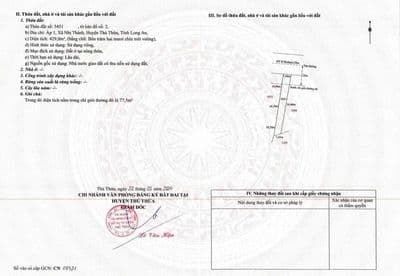 đất mặt tiền đường 818 nhị thành thủ thừa
