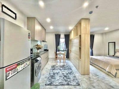 100% studio bancong new sát phú mỹ hưng - khu lotte máy giặt riêng